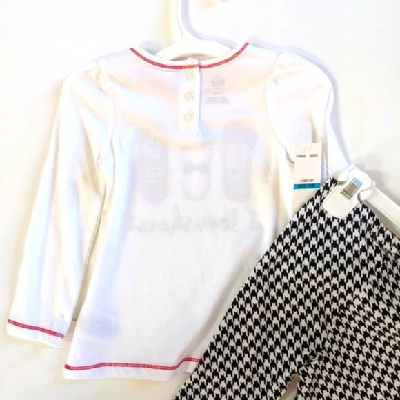 Girls Red & Black 3PC Pant Set - Picture 9 of 10